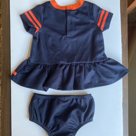 Chicago Bears Football Newborn Baby Girls 2pc Jersey Outfit Official NFL Gear - Picture 5 of 6